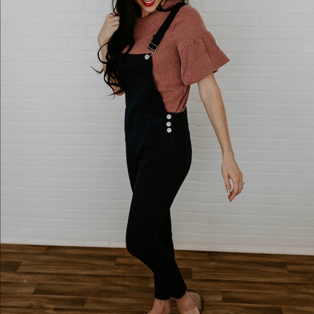 Denim Overalls - Navy - Picture 3 of 7